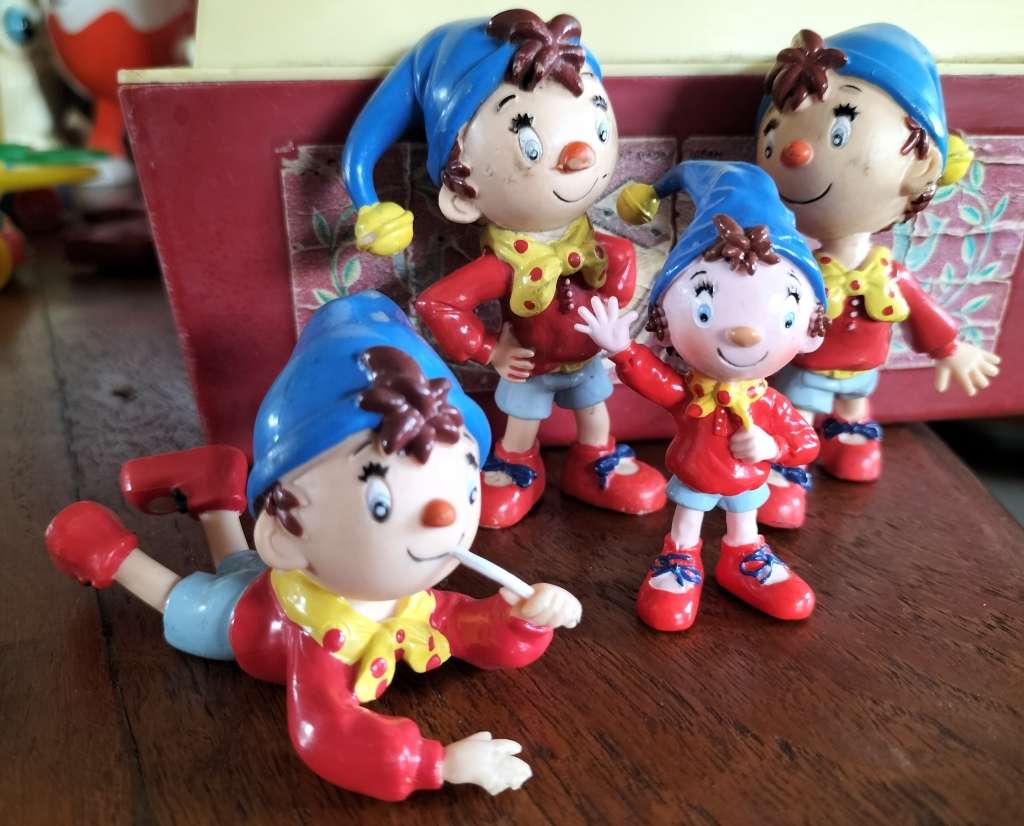 Vintage Noddy`s - hard plastic (x 4)