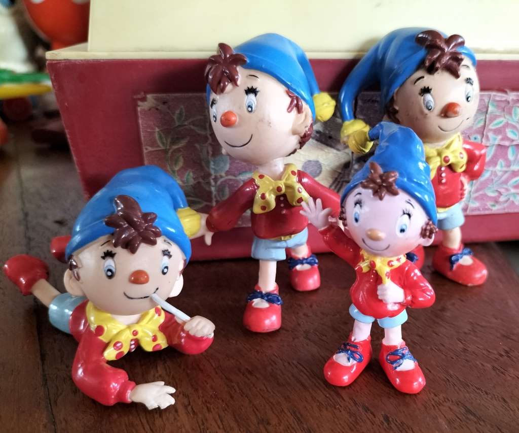 Vintage Noddy`s - hard plastic (x 4)