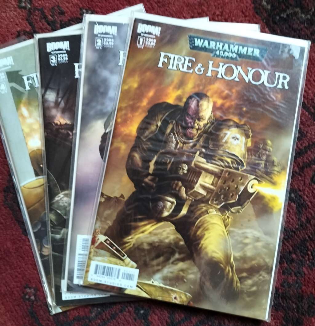 Vintage Comic books - Fire and Honour (No 1 to No 4)