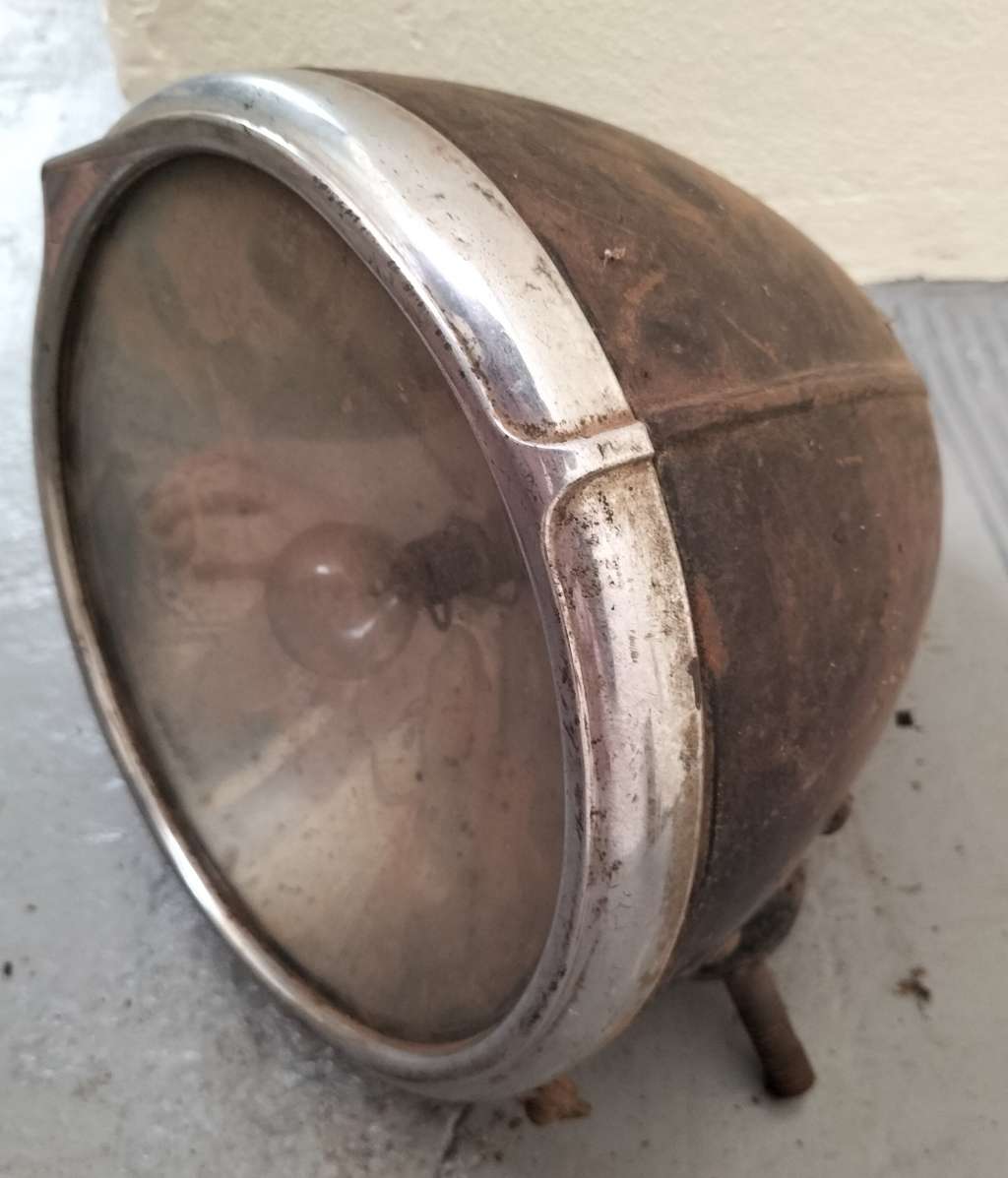 Vintage car headlight for restoration or repurposing