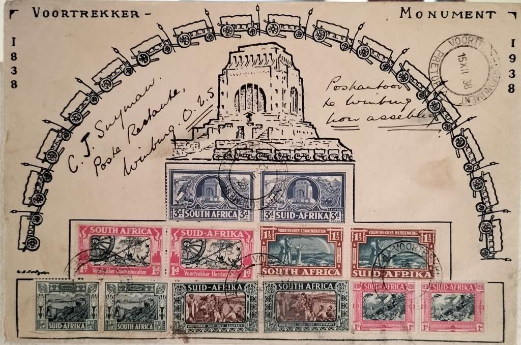 Voortrekker Monument - Commemorative cover - 1938