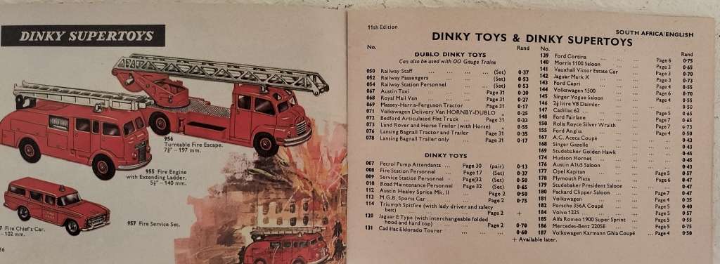 Dinky Toy Collector`s Catalogue (South African - 11th edition)