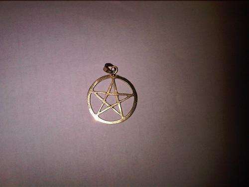 Genuine 18k Gold Pentacle