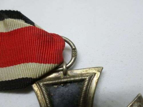 WWII 1939 Iron Cross 2nd Class, Maker Marked Ring 128