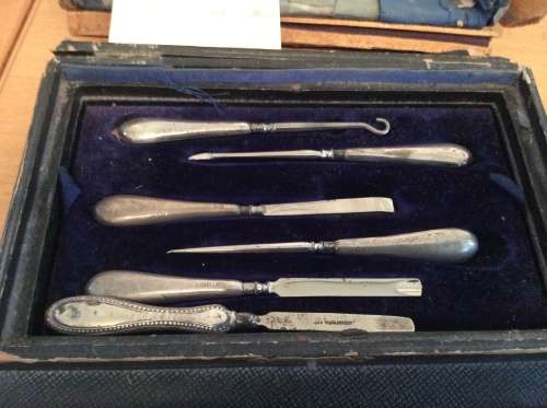 Antique Silver Manicure Set