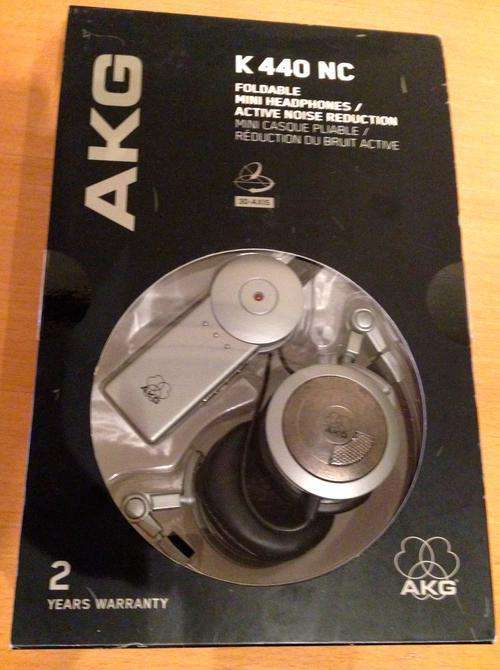 AKG K440 NC foldable mini headphones with active noise reduction