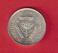 SA Union 1939 Threepence