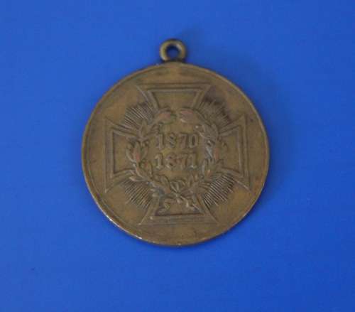 German Medal. Commemorate Medal for Franco Prussian War 1870 to 1871 for combatants , Bronze
