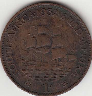 SA Union Bronze 1932 Penny