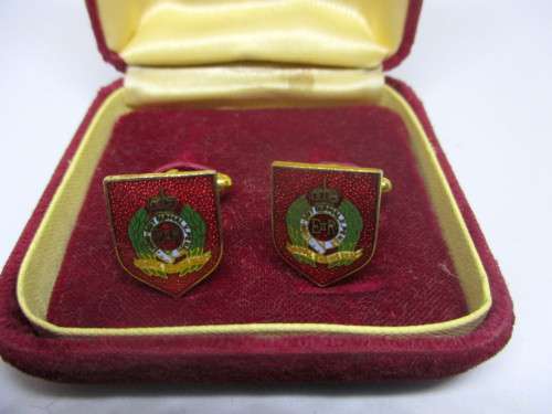 ERII Royal Engineers Cufflinks, still in original box.