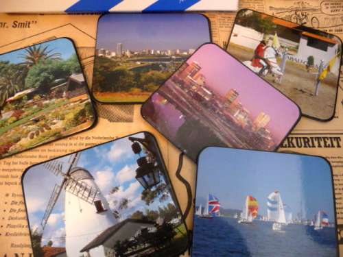 Six Vintage Prestige Drink Coaster. Perth, Australian Made.