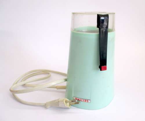 Vintage Philips Pastel Green 60s / 70s Coffee Grinder Sixties Retro // Philips HM3210. Working.