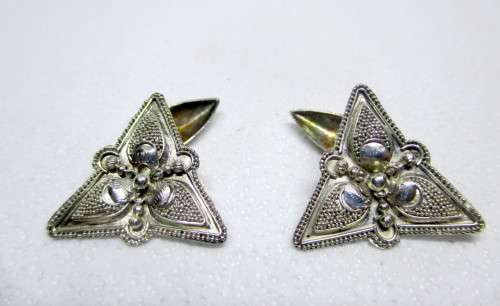 Vintage Ethnic Indonesian Chain link Silver Cufflinks