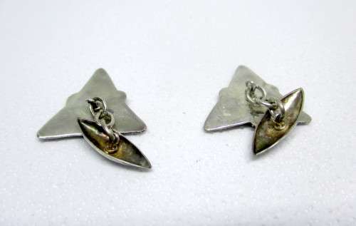 Vintage Ethnic Indonesian Chain link Silver Cufflinks