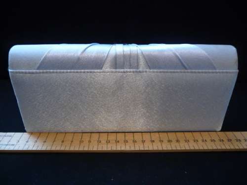 Vintage Silver Colored Clutch Bag.