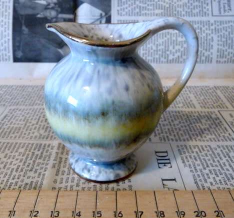 Small Ceramic Decorative Pitcher Vintage Mid-Century Marked `Germany`. 9cm High. Spotless.