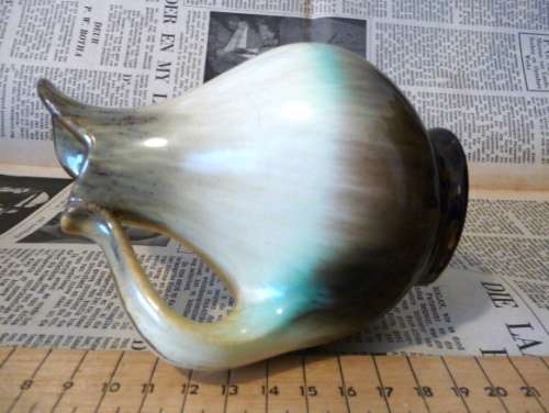 Studio Pottery Very Retro and Modernistic VASE.  12cm Mark Foreign. Spotless