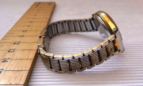 Vintage Ladies Pulsar Quartz Watch with original Stainless Steel Clip Strap.