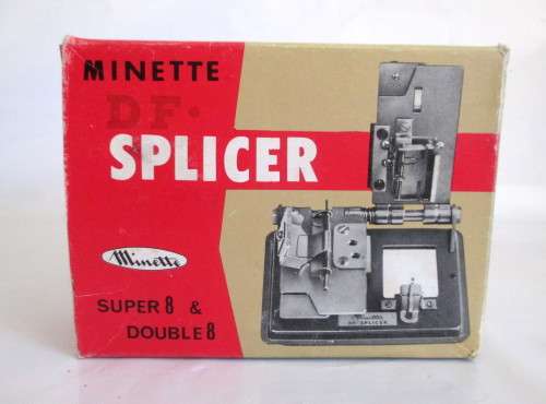 Splicer Minette DF Splicer. Super 8 and 8 Double splicer. Vintage 1970`s, in Box with Instructions.