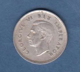 1939 Silver SA Union Tickey. Variety - No Riding on obverse