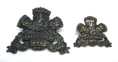 WWI and WW2 South Africa Badges. `Eendrag maak Mag` SSB SDB