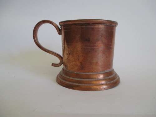 Vintage Red Copper Talism RTH Product Tankard. 65mm high.