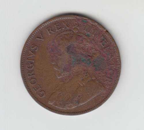 1924 Union of South Africa Bronce Penny