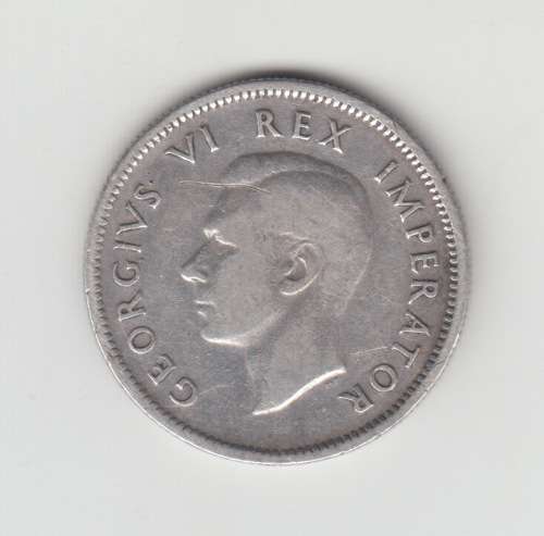 1943 SA Union Silver Shilling Coin