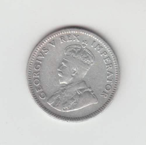 1929 South Africa Silver SixPence