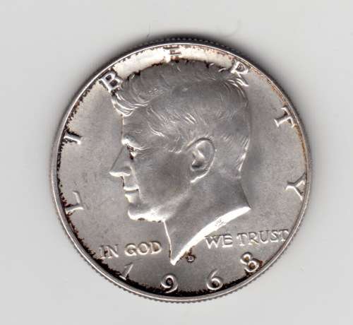 1968 USA Silver Kennedy Half Dollar