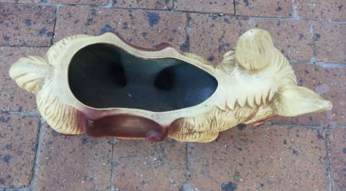 Large Vintage Ceramic Occupied Japan Donkey Planter.  So Cute. Dimension 32x19cm