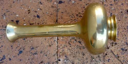 VIntage Long neck Brass Flower Vase - 20cm high