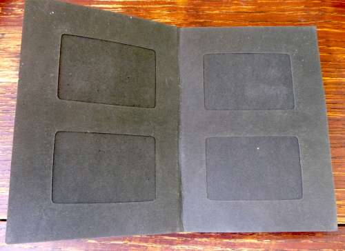 Antique Photo Album with few pictures in. 1927. 18cm x 13cm.