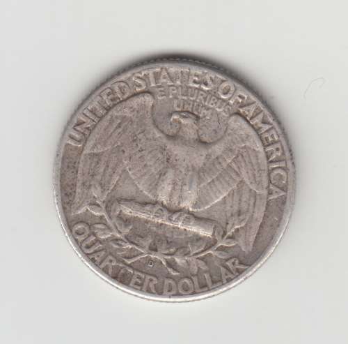 1942 Washington Quarter Dollar 90% Silver