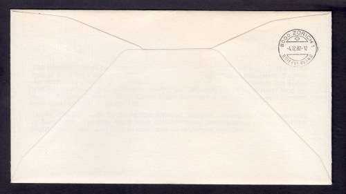 SA AIRWAYS FLIGHT COVER 36 1982 Boeing 747SP SA 273 Flight JHB-Zurich