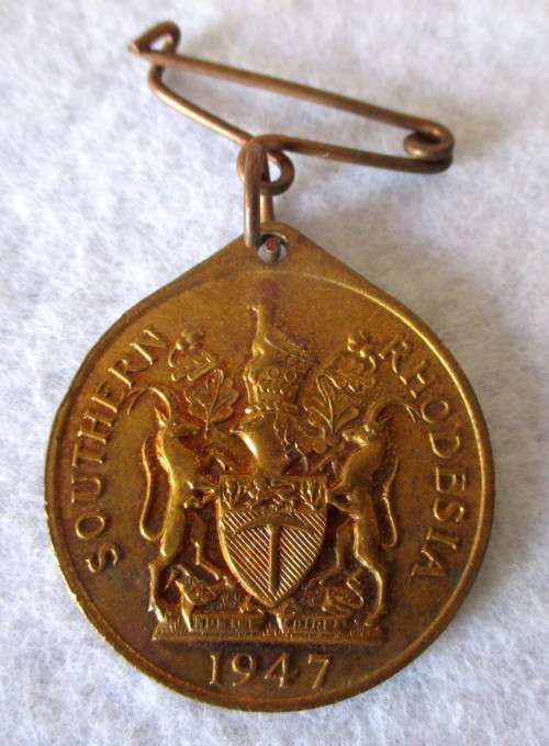 Royal Visit 1947 Southern Rhodesia Medallion