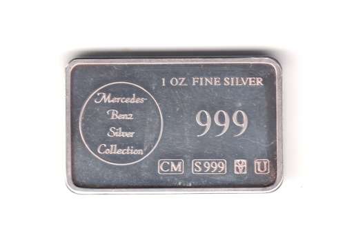 1 oz Fine Silver Mercedes Benz Silver Collection. 1936  500K Luxury Convertible