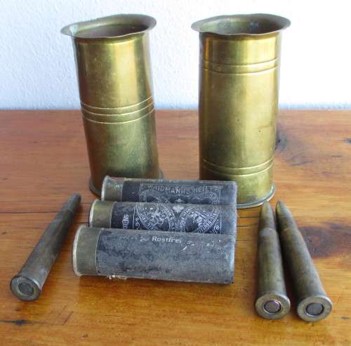 Lot of vintage Gun shells as per photo