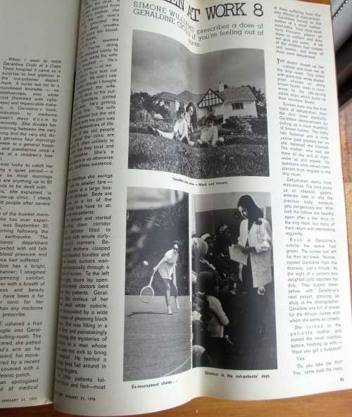 1970 January 21, Fair Lady Magazine in Original Cover. 135 pages of pure bliss. Very good Condition.