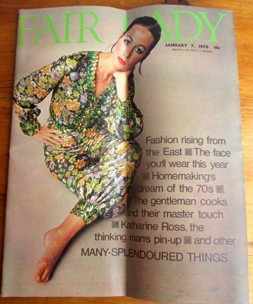 1970 January 7, Fair Lady Magazine in Original Cover. 135 pages of pure bliss. Very good Condition.