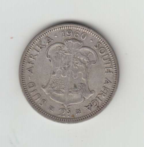 1960 South African Silver Two Shilling