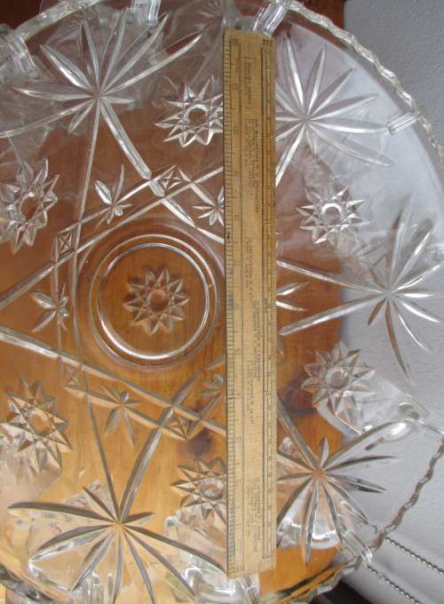 Glass Punch Bowl Set - 27 Piece Vintage Glass with 12 Punch Cups and ladle. Perfect for PARTIES.