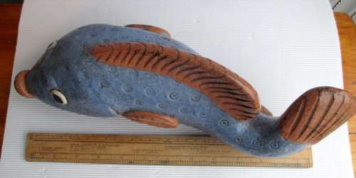 Absolute Lovely Vintage Large Ceramic Fish Ornaments. 350 x 150mm.