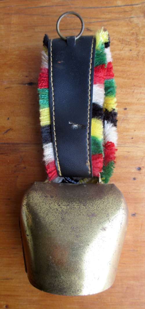 Vintage Large Switzerland Cow Bell. Souvenier. 18cm.