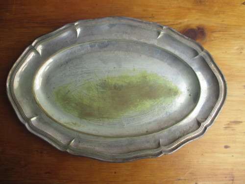 Large Vintage EPNS Silver Plate Oval Server. Plate Warn.  355mm x 235mm
