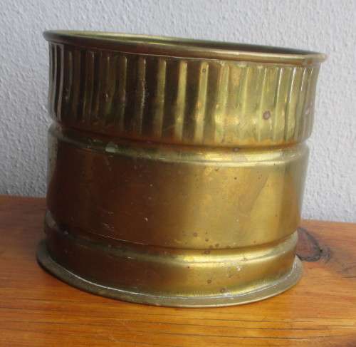 Vintage Brass Pot Plant Holder 110mm x 90mm