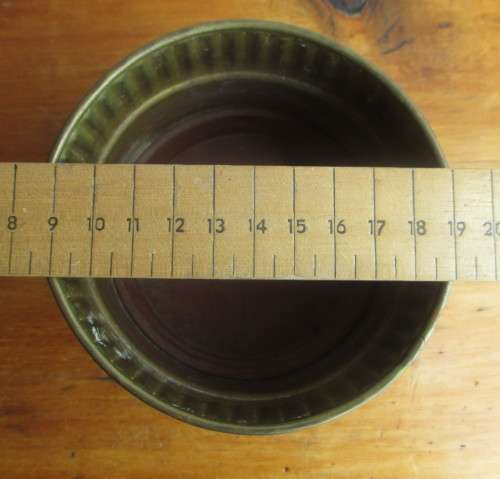 Vintage Brass Pot Plant Holder 110mm x 90mm