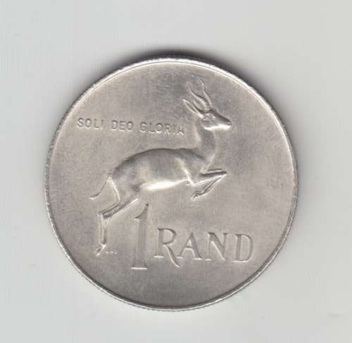 1966 Silver South African R1 Coin