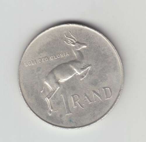 1967 Silver South African R1 Coin