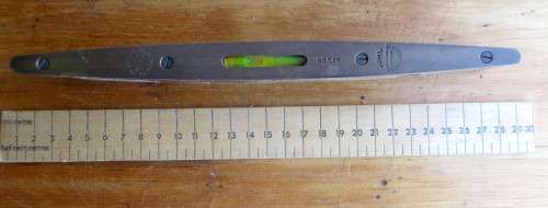 Vintage Elliott-Lucas Elvicta No. 526 Brass andamp, Rosewood Spirit Level